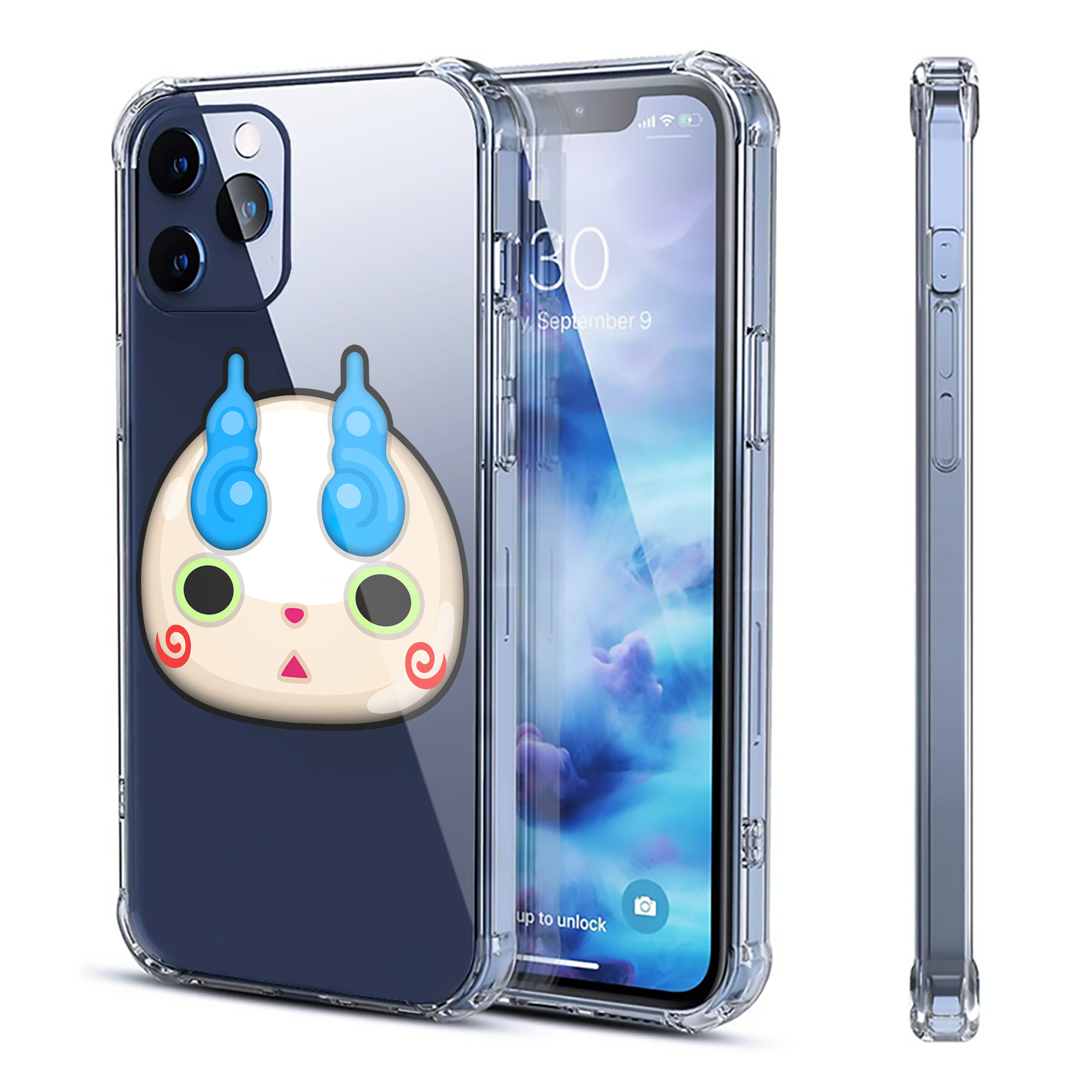 （画像用） 妖怪ウォッチ Yo-kai Watch 【iPhone 12シリーズ対応】透明スマホケース（クリアソフトケース）